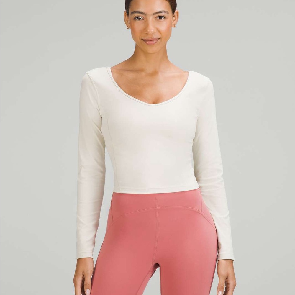 lululemon athletica Cream Long Sleeve Top